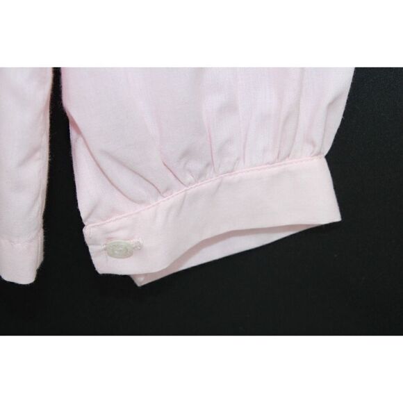Rosalina Collection PINK Blouse 8Y Peter Pan Collar LONG sleeve Back Button - Picture 4 of 8